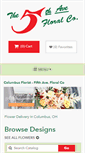 Mobile Screenshot of 5thaveflowers.com